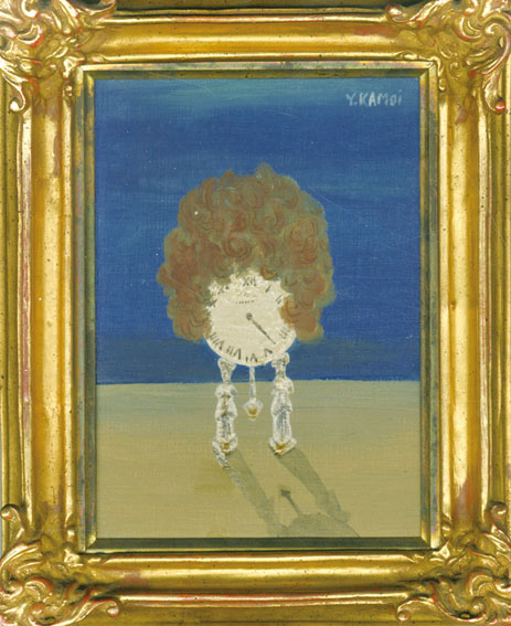 鴨居羊子 ！名作！油絵 『ロバのジョキート』絵画 1977年9月 個展 絵