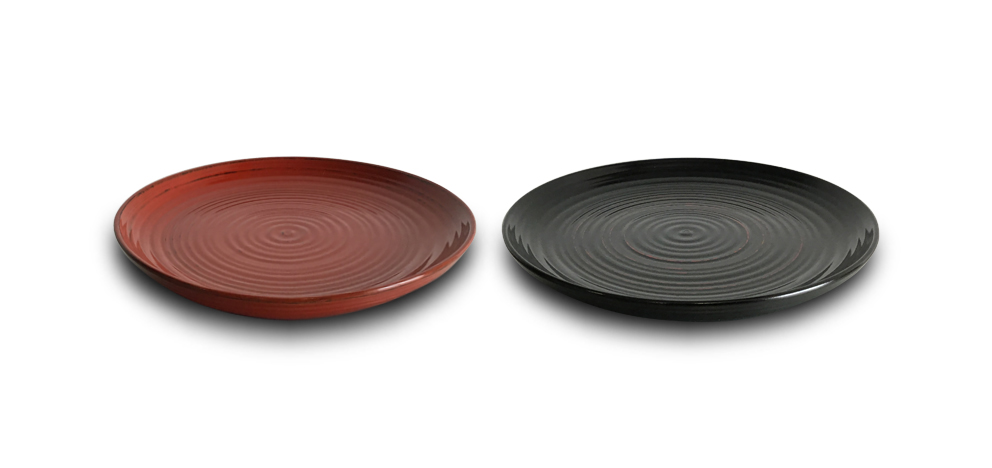 漆器 お皿 6.3栃パン皿 2色 天然木（根来漆塗・曙漆塗） | なちや
