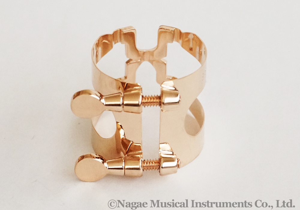ハリソン バスクラリネットリガチャーグローバル復刻版 ピンクゴールド