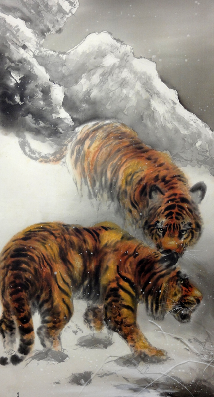 大橋翠石 猛虎之図/Web書画ミュージアム