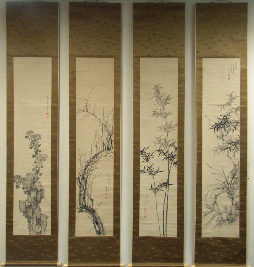 中林竹洞自画讃対幅（02の030） / 臥遊堂 / 古本、中古本、