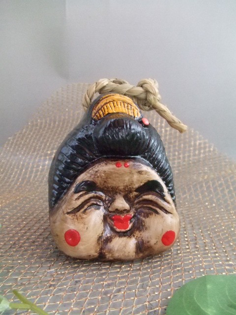 お福＆天狗（土鈴）｜中村陶器 信楽焼の通販サイト （滋賀/陶器/焼き物