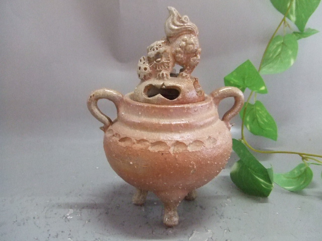 香炉 獅子（緋色）｜中村陶器 信楽焼の通販サイト （滋賀/陶器/焼き物