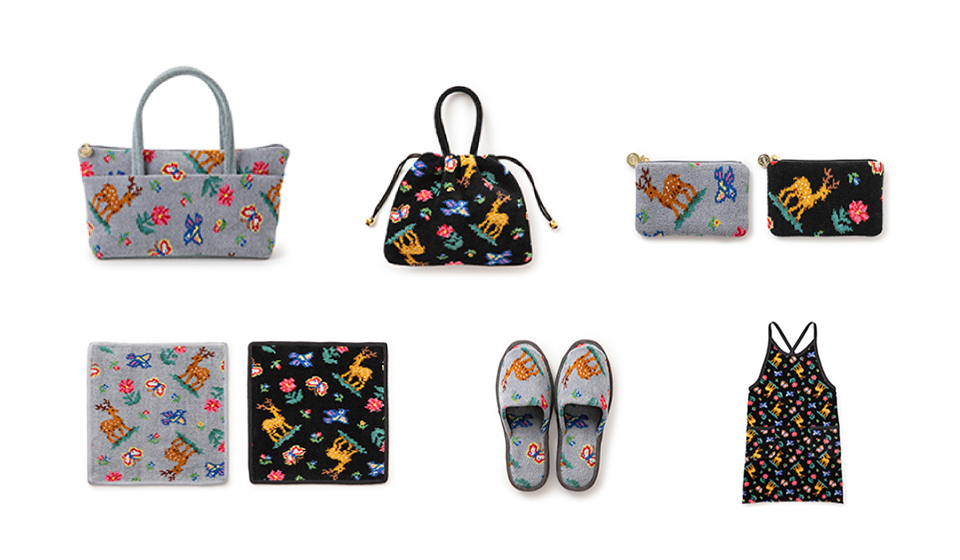 フェイラー 遊中川 手付き巾着 グレー WEB限定カラー 新品タグ付