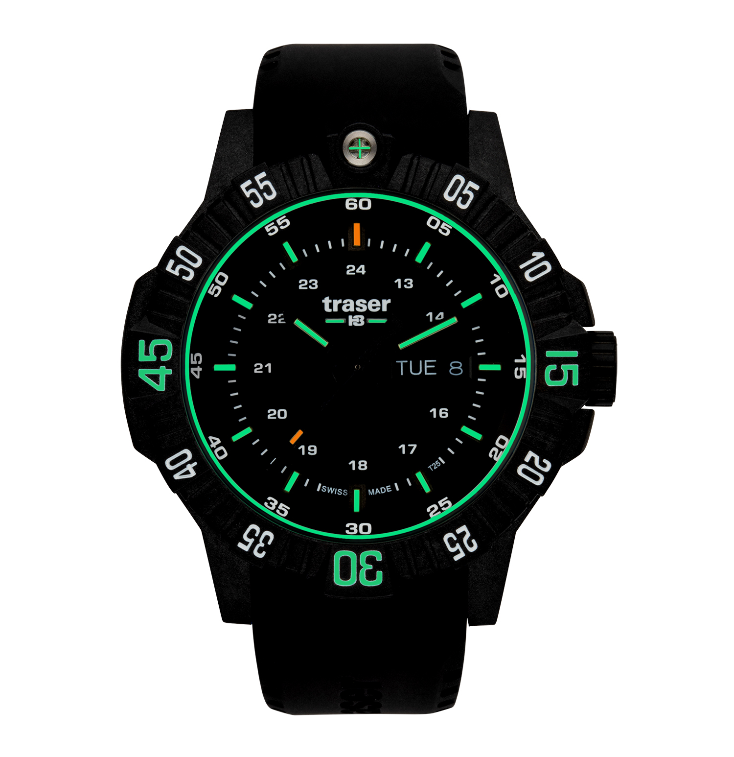 ミリタリーウォッチ P99 Q Tactical Black traser H3 ミリタリー