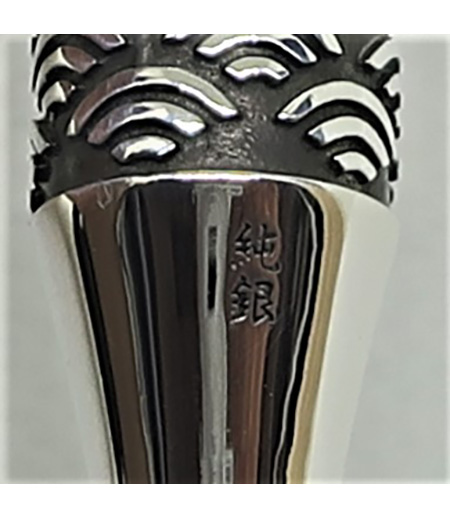 銀」刻印 銀煙管 66g 東Y8-0109☆2Fトヒルウ is-k08_2.jpg