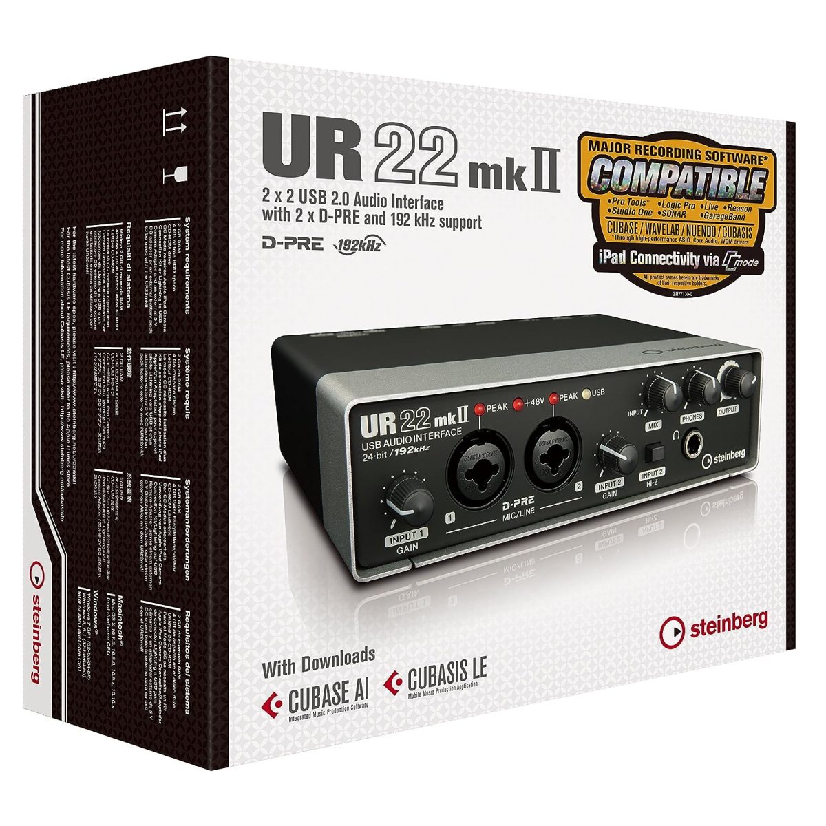 Steinberg - UR22mkII USB 2x2 Audio Interface - Nantel Musique