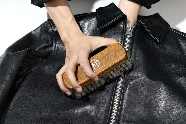 1531 VNS-4 レザーシングルライダースジャケット ブラック｜レザー