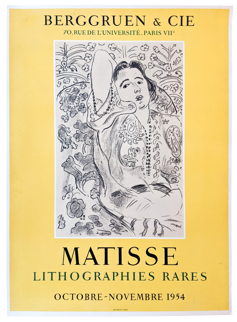 Original Poster Henri Matisse Berggruen & Cie Lithographies Rares