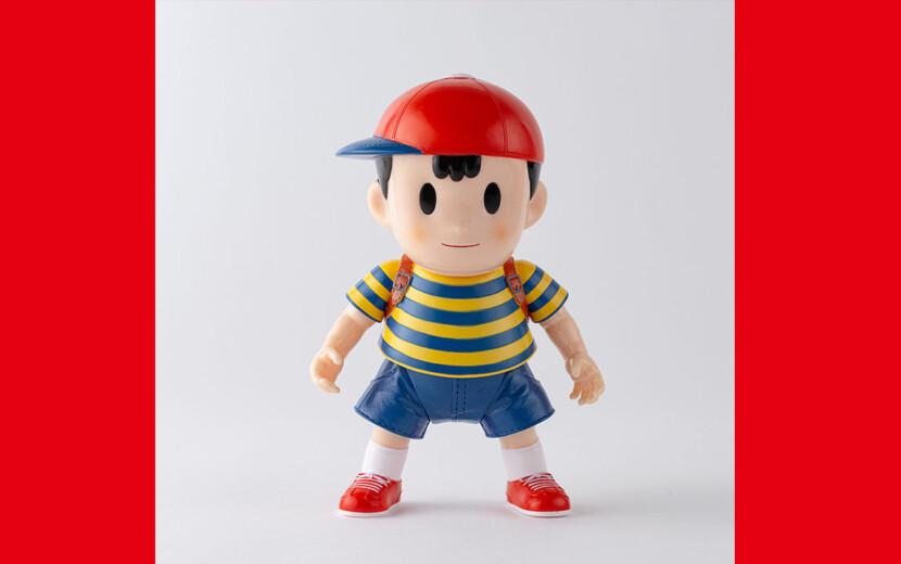 ネス ソフビ MOTHER 30周年 フィギュア ローソン「MOTHER2 ギーグの