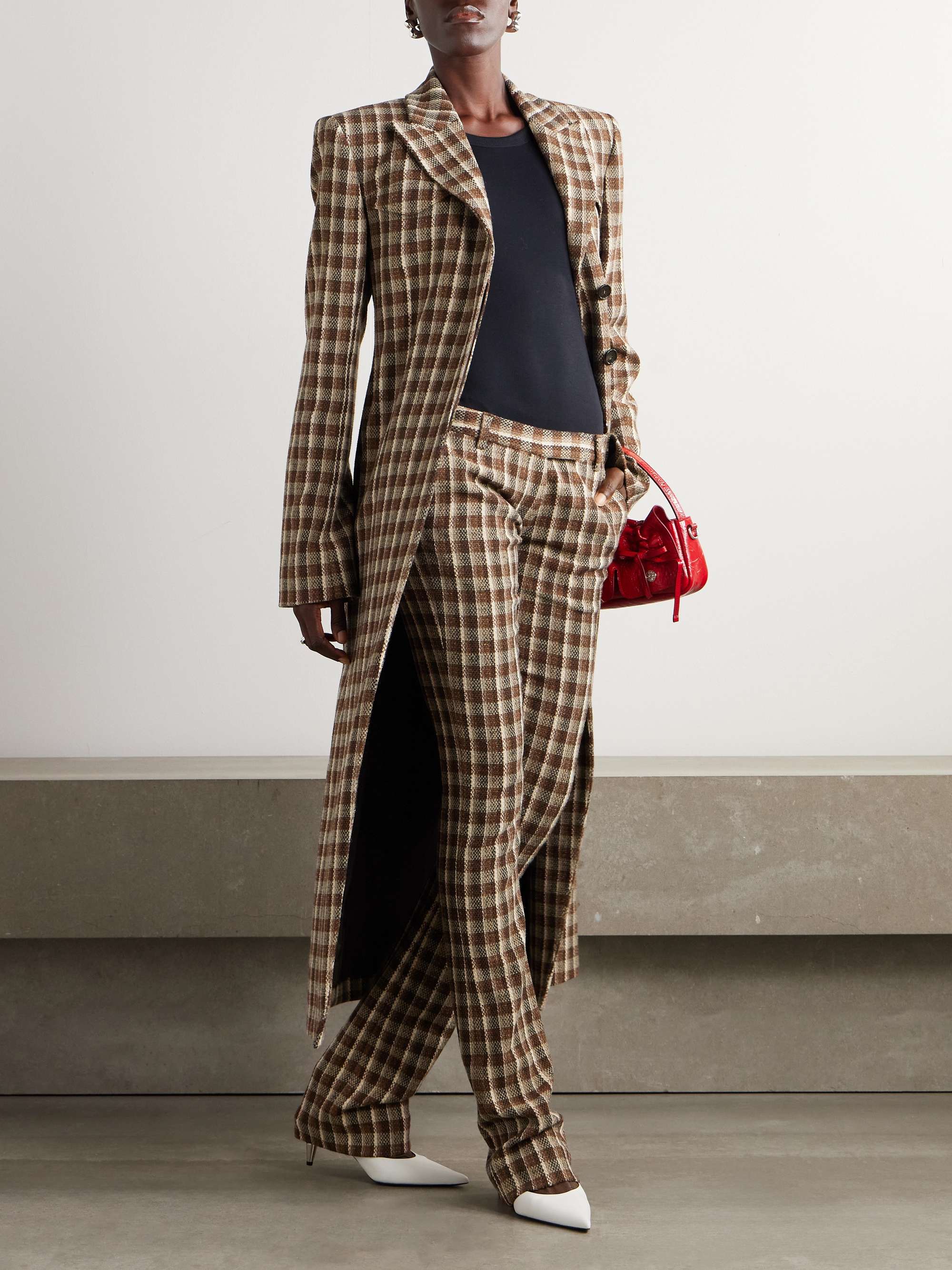 ACNE STUDIOS Checked tweed coat | NET-A-PORTER