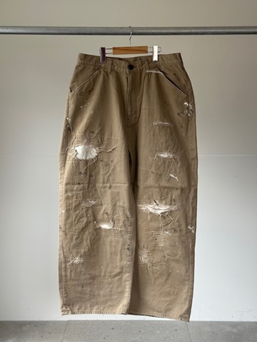 ANCELLM（アンセルム） REMAKE WIDE CHINO TROUSERS (BROWN) s.t.c
