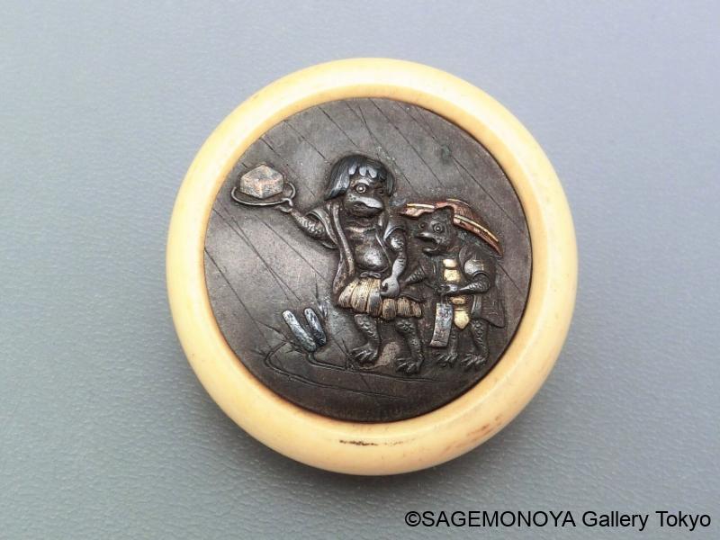 河童の豆腐小僧－饅頭・柳左・鏡蓋根付｜根付専門店「提物屋」