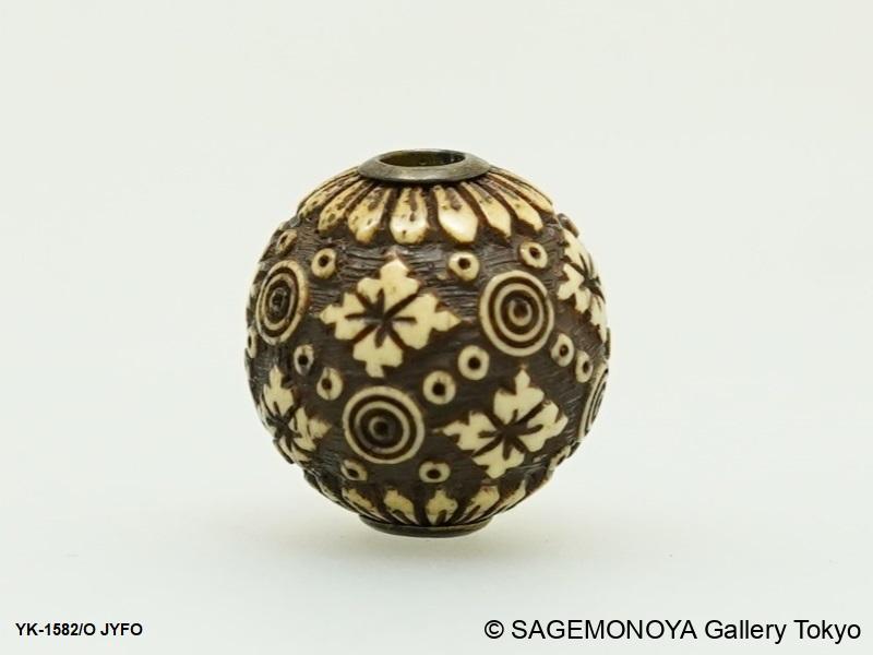 送料無料 緑檀根付 根付/緒締め玉 鼠 緒締め玉付 提げ物 在銘