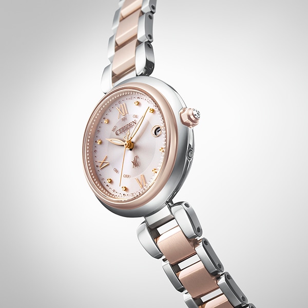 xC mizu collection Titania Happy Flight ES9465-50W 電波ソーラー