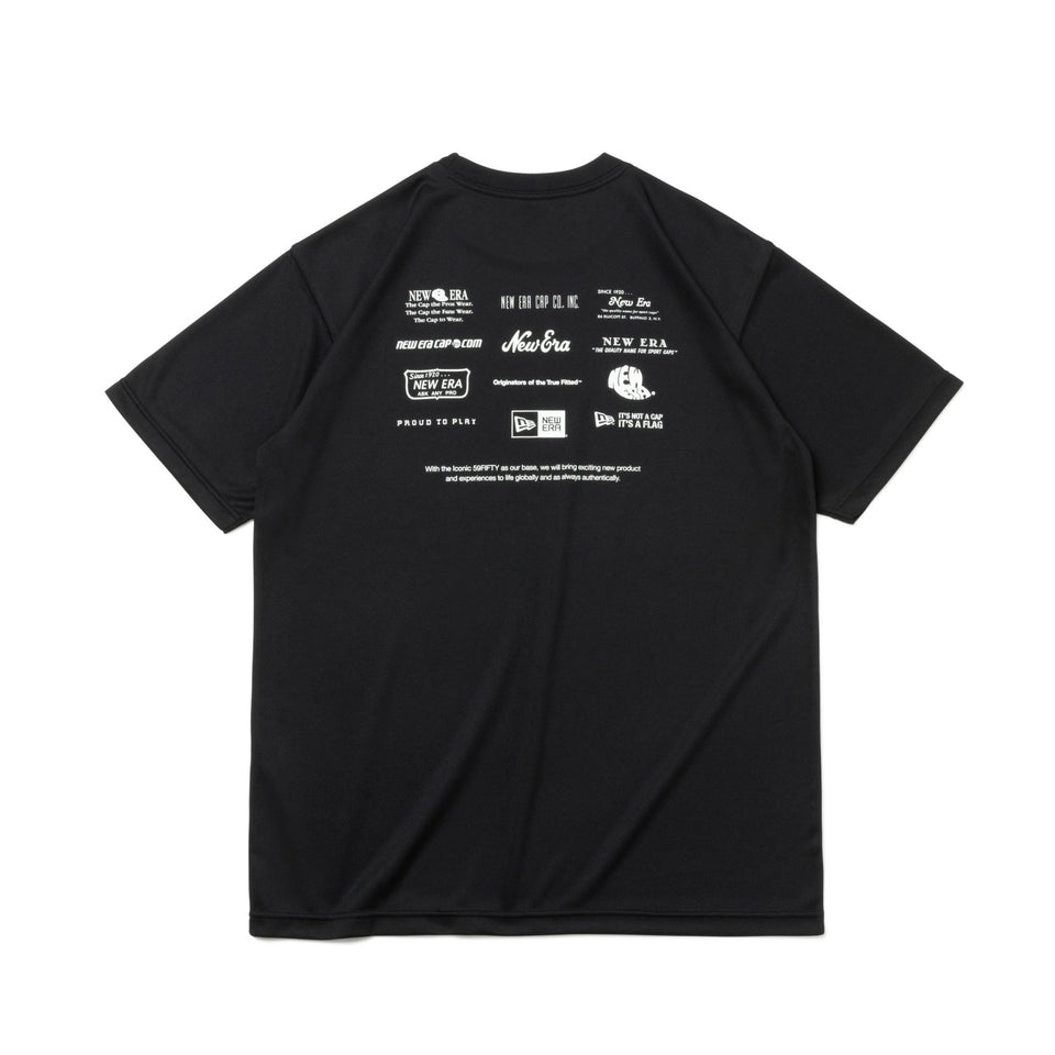 半袖 テック Tシャツ リアクラシックロゴ ブラック | パフォーマンス