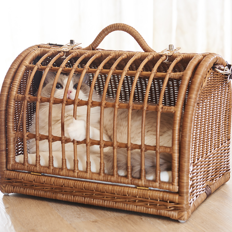 ネコセカイ 公式オンラインショップ / ラタンキャリーマイン M