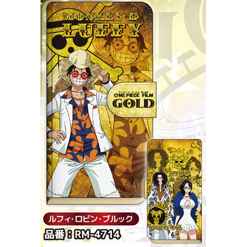 ONE PIECE ワンピース フィルムゴールド 手帳型スマートフォンケース