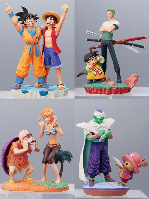 ワンピース ドラゴンボール コラボ フィギュア 週刊少年ジャンプ40周年