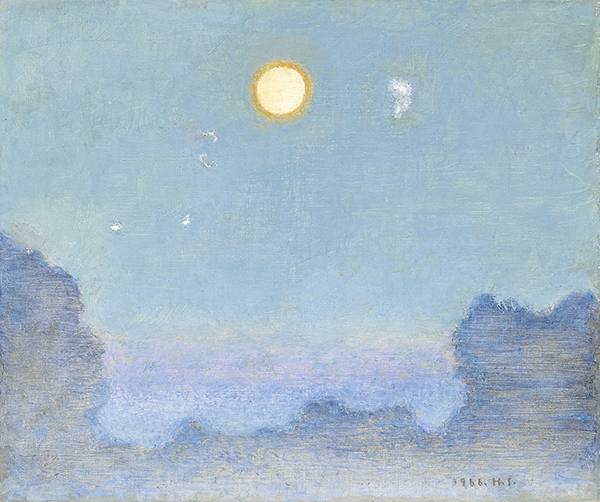 坂本繁二郎 水彩画 静物 【 桃 図 】肉筆画 豪華額装仕立 模写 即決品