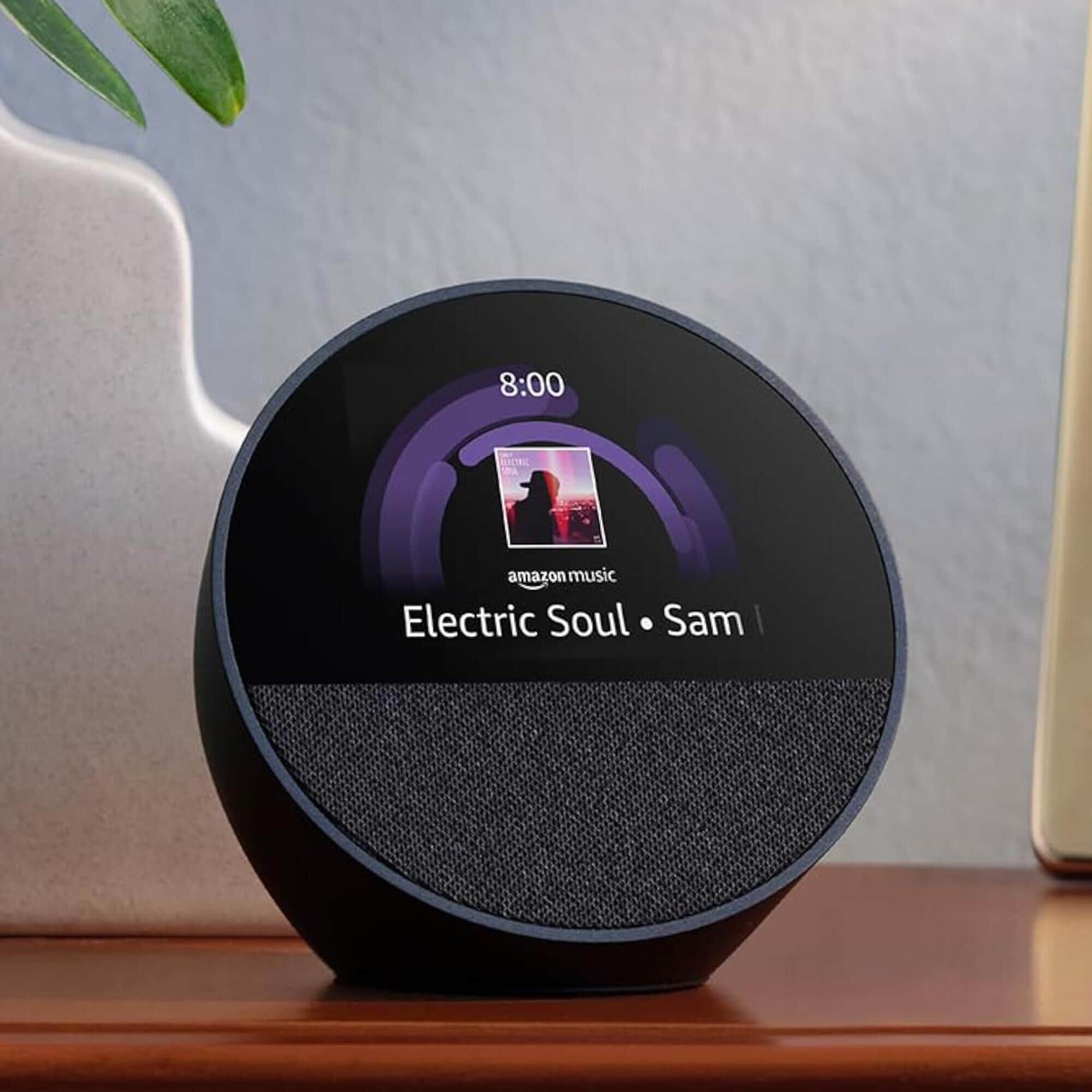 Amazon Echo Spot (2024 release), Smart alarm clock with vibrant