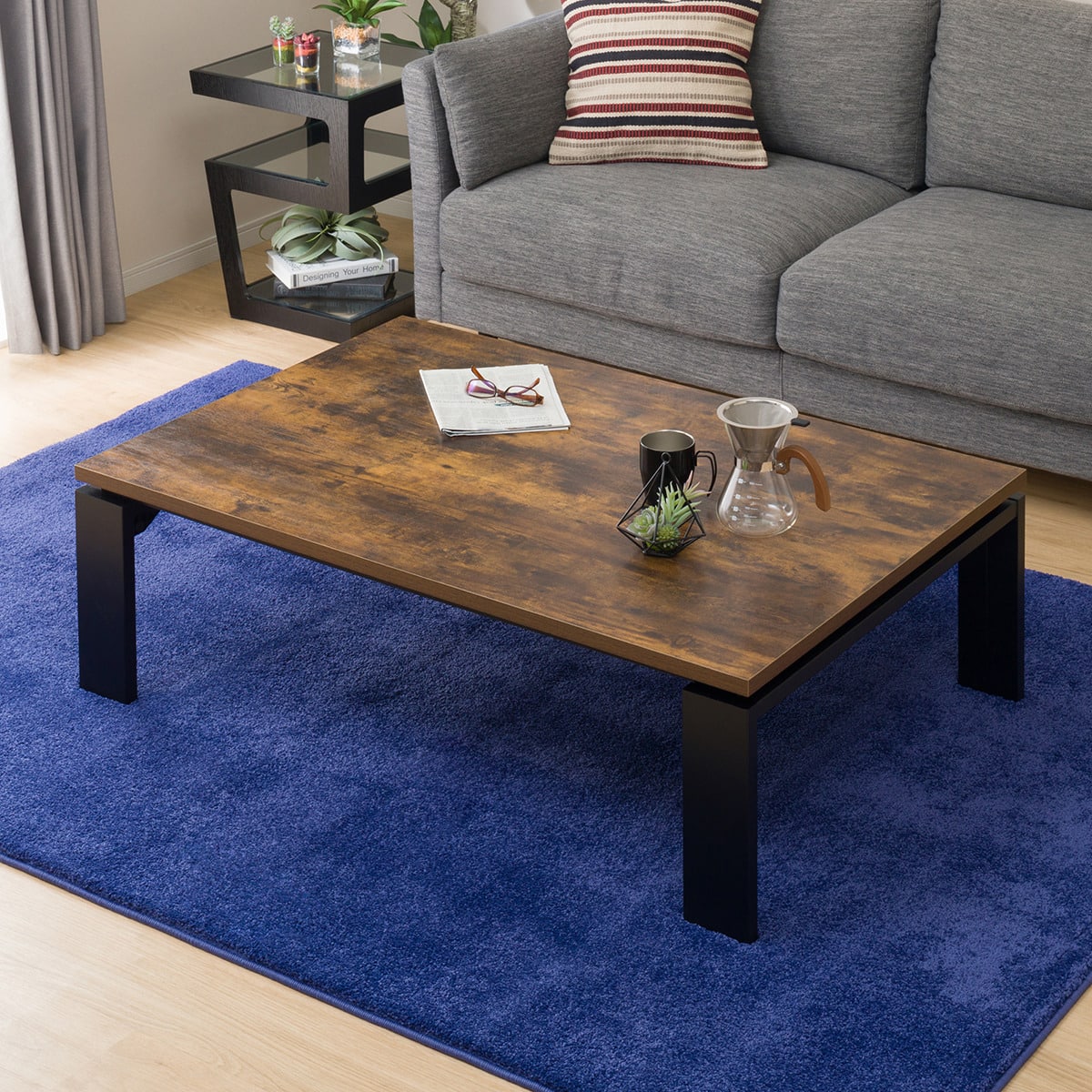 ニトリ木製こたつテーブル ヒーター付き フラットヒーター付きリビング