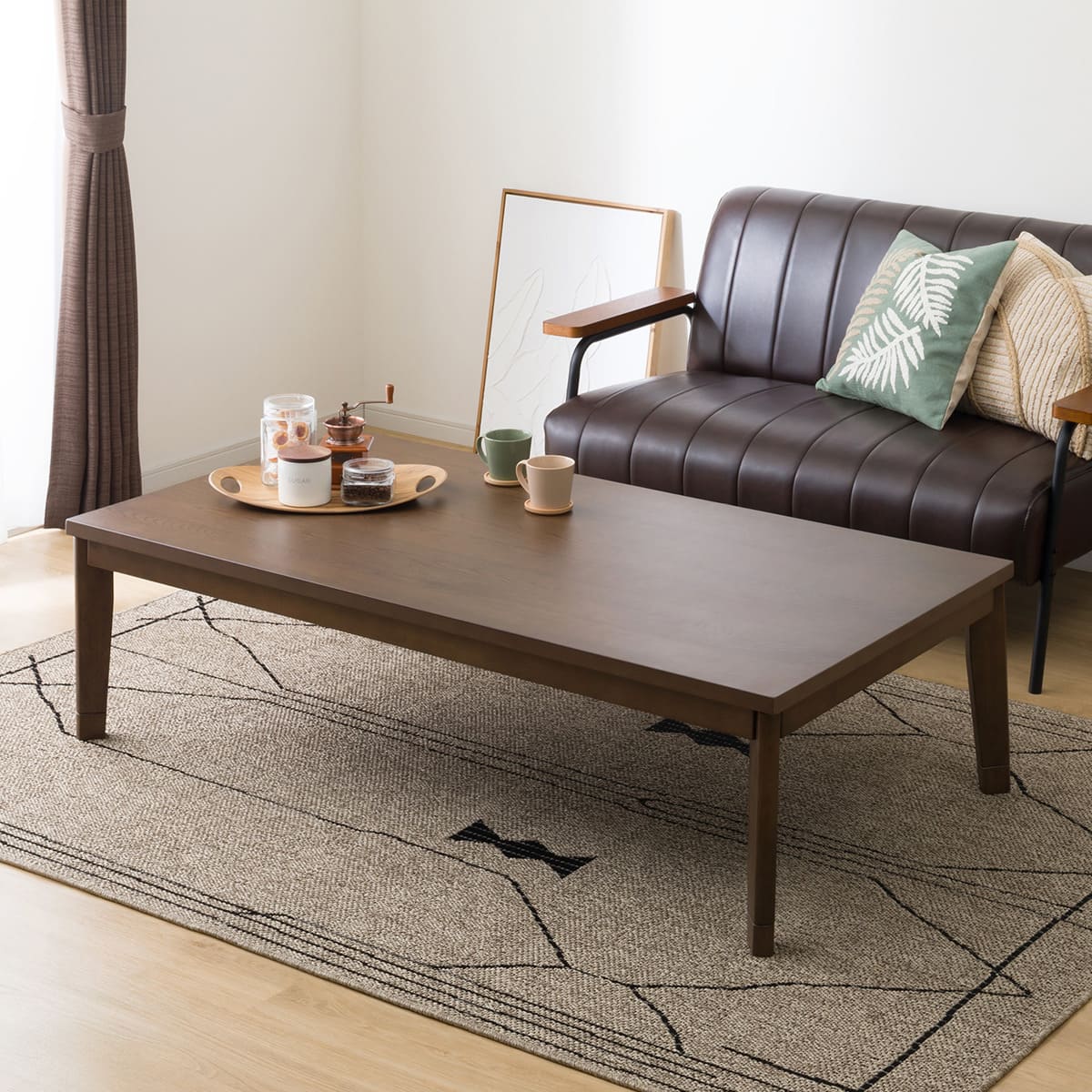 ニトリ こたつ テーブル 150cm 速暖 継ぎ脚 センター リビング ニトリ