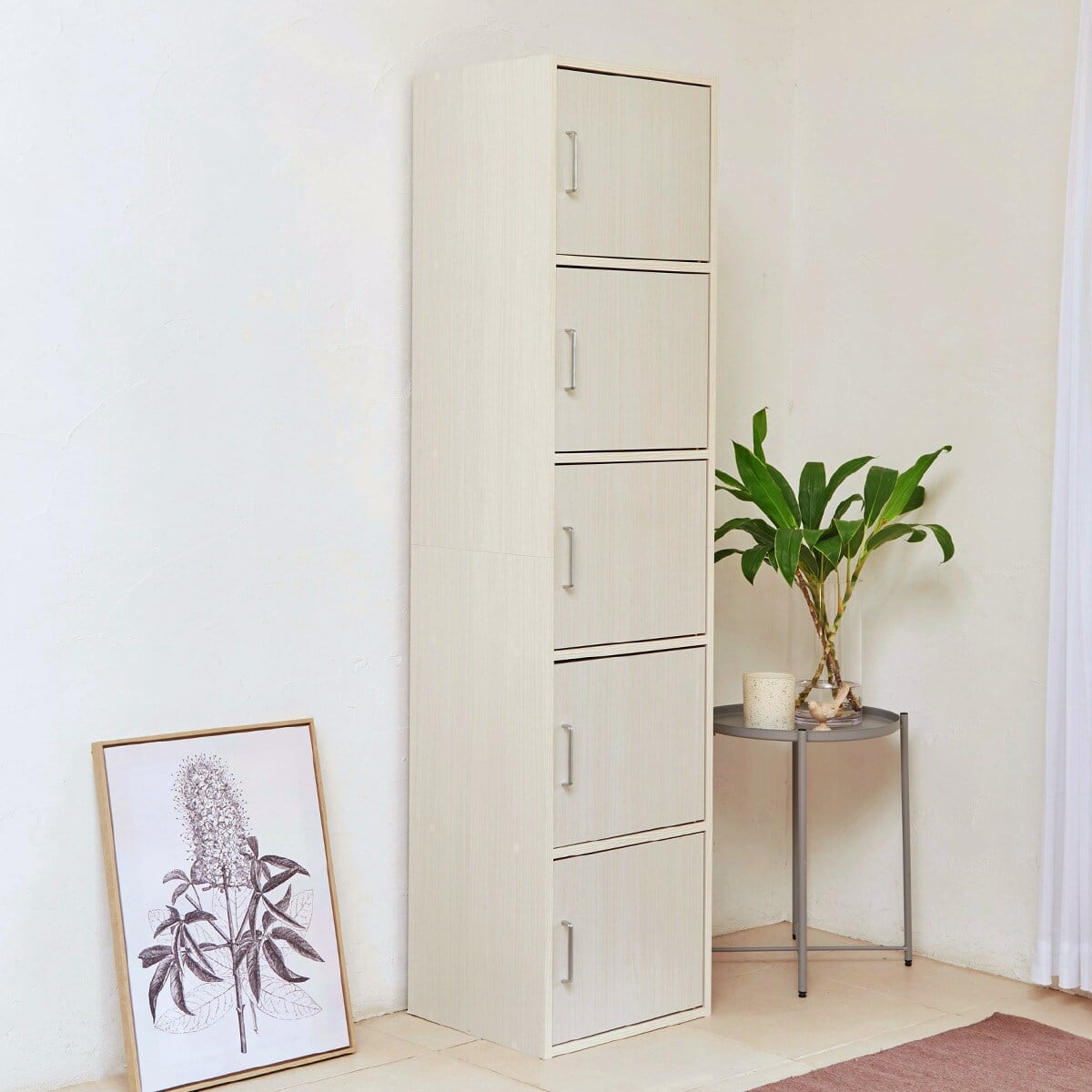 シンプル5ドアキャビネット (FUL WH) | ニトリネット【公式】 家具