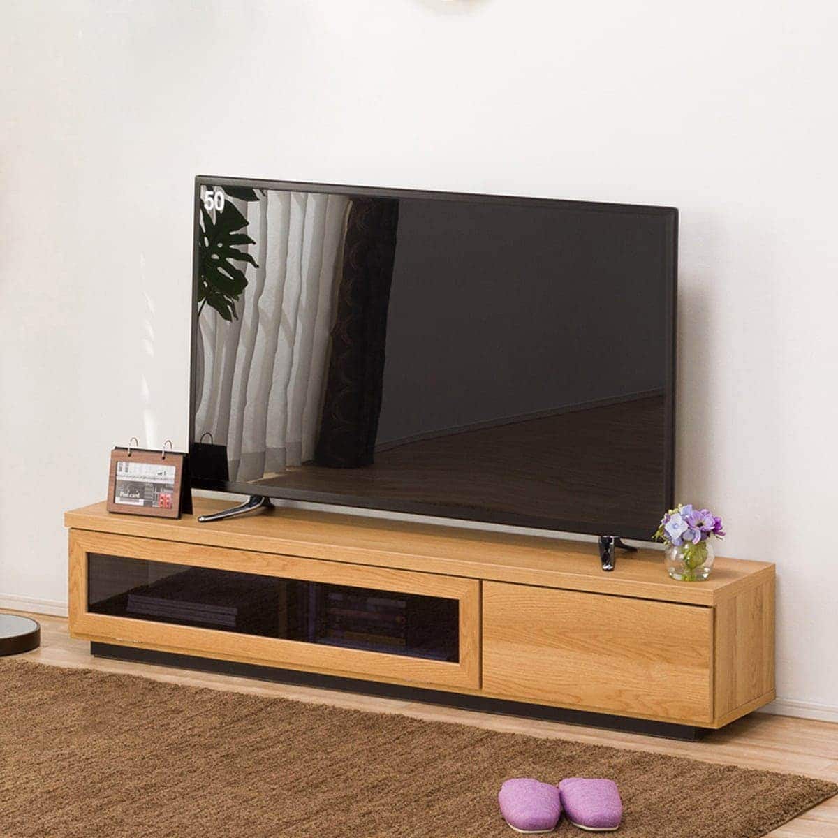 ニトリ ナチュラル テレビ台 150 引き出し式収納 ニトリ ナチュラル