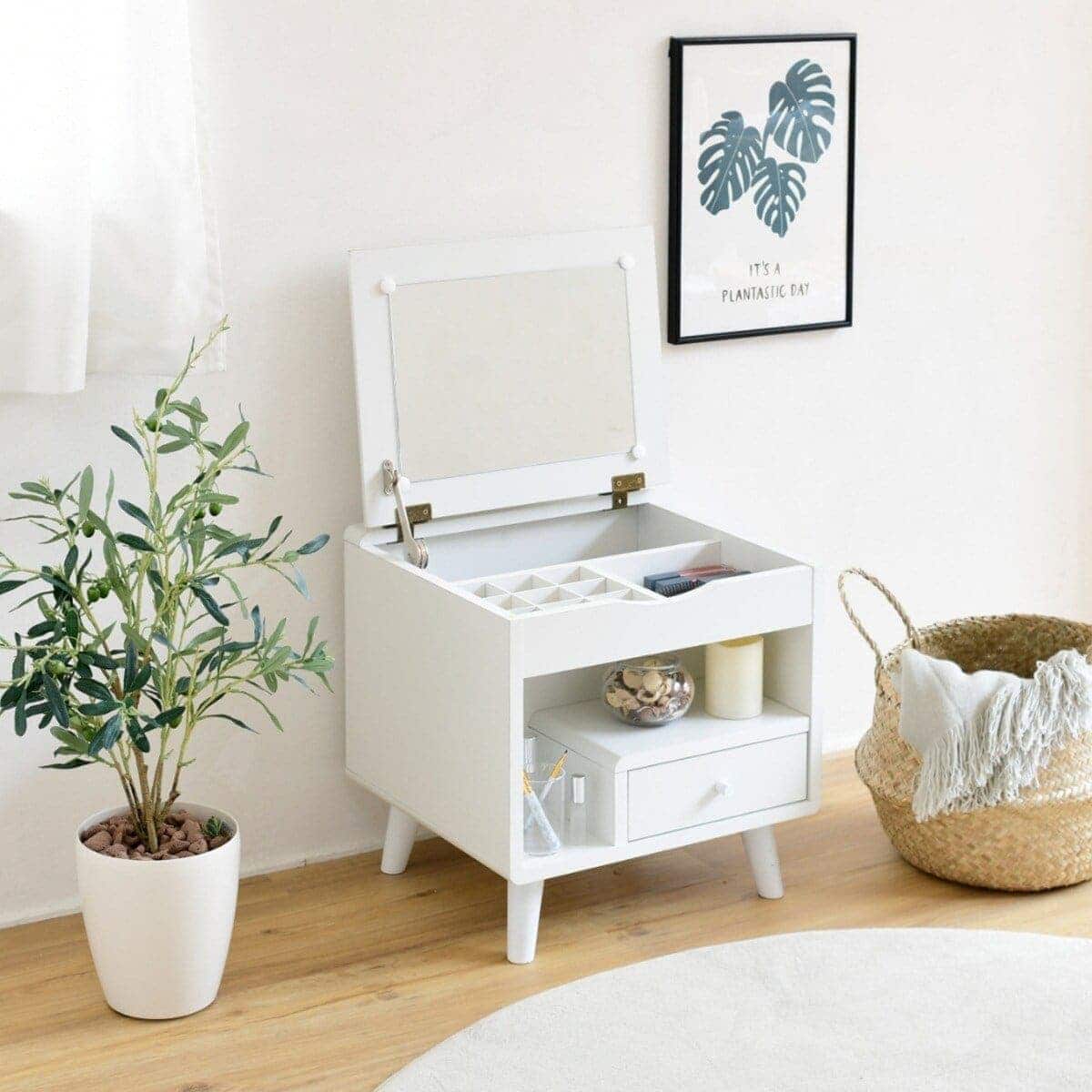 ニトリ ホワイト ドレッサー イスなし ドレッサー 白 完成品 おしゃれ