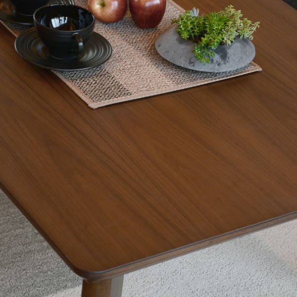 ニトリ 木目調 ローテーブル 出っ張りなしヒーターこたつ 取説あり