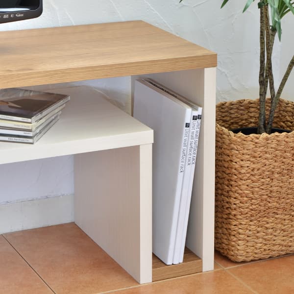 奥行き30cmの薄型伸長式テレビ台 (幅105-192cm WH) | ニトリネット