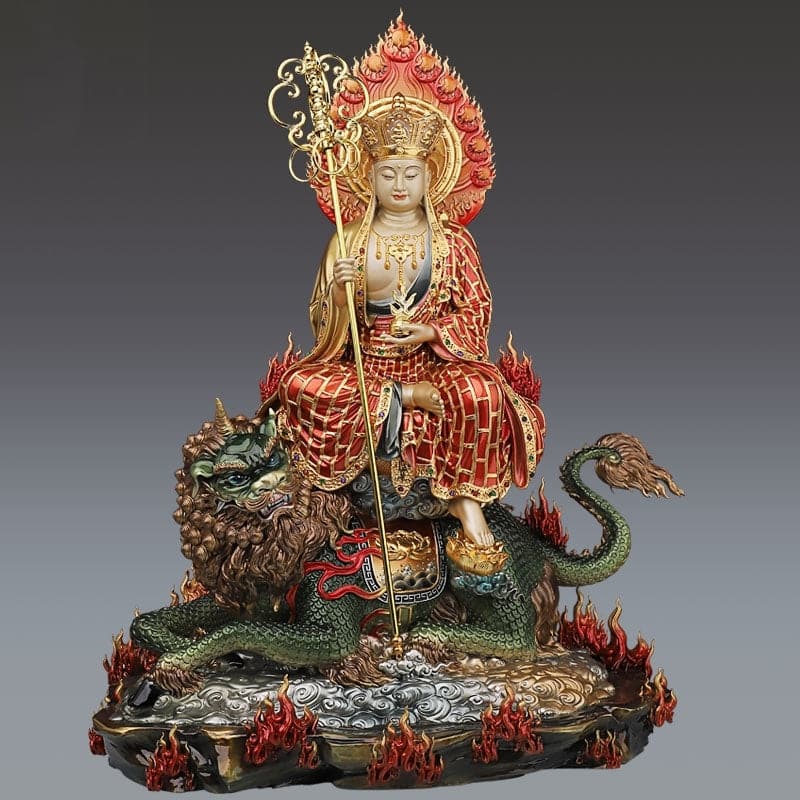 仏教美術 仏像 大威徳金剛仏像 梵天仏堂 銅製品鎮宅辟邪開運風水招財