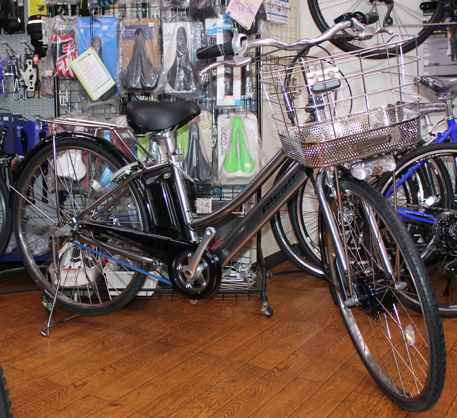 中古24インチブリヂストンベルト式電動アシスト自転車 B400 大阪 中古