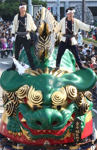 全14台の写真】佐賀・唐津くんち11月2日開幕 曳山に「輪島復興祈願」の