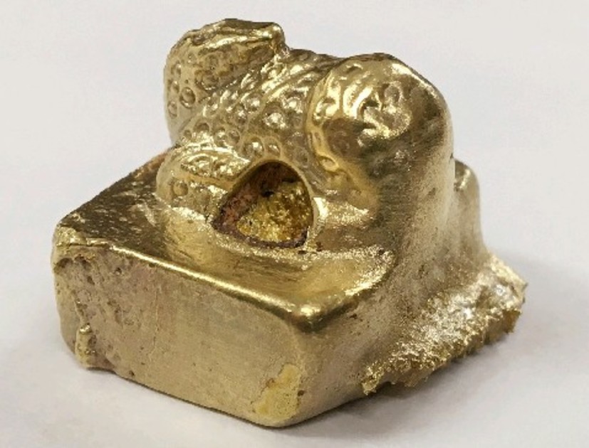 古印 中国 日本 アンティーク 文字あり 希少 古印 中国 日本 真鍮製 金