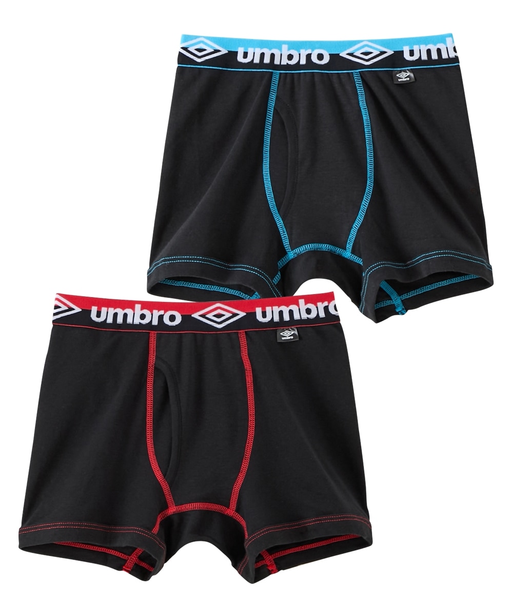 umbro（アンブロ）】綿100％前開きボクサーパンツ2枚組（男の子