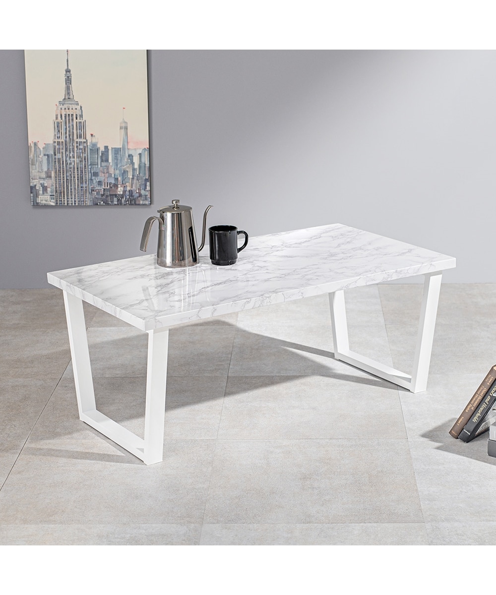 リアルな質感を再現した大理石調ローテーブル 通販【ニッセン】