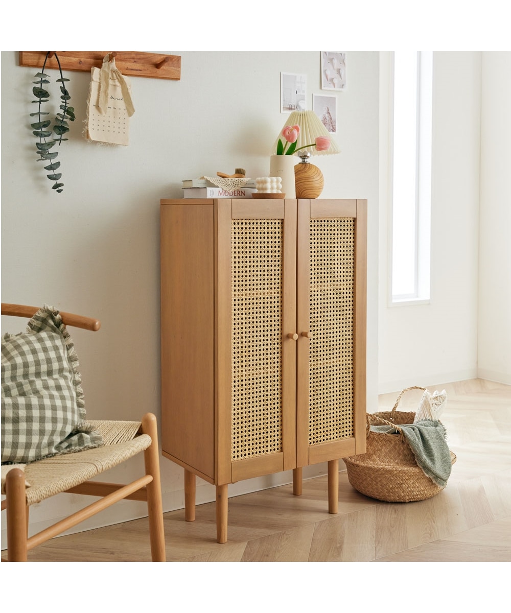 ラタンキャビネット 天然木 通販【ニッセン】