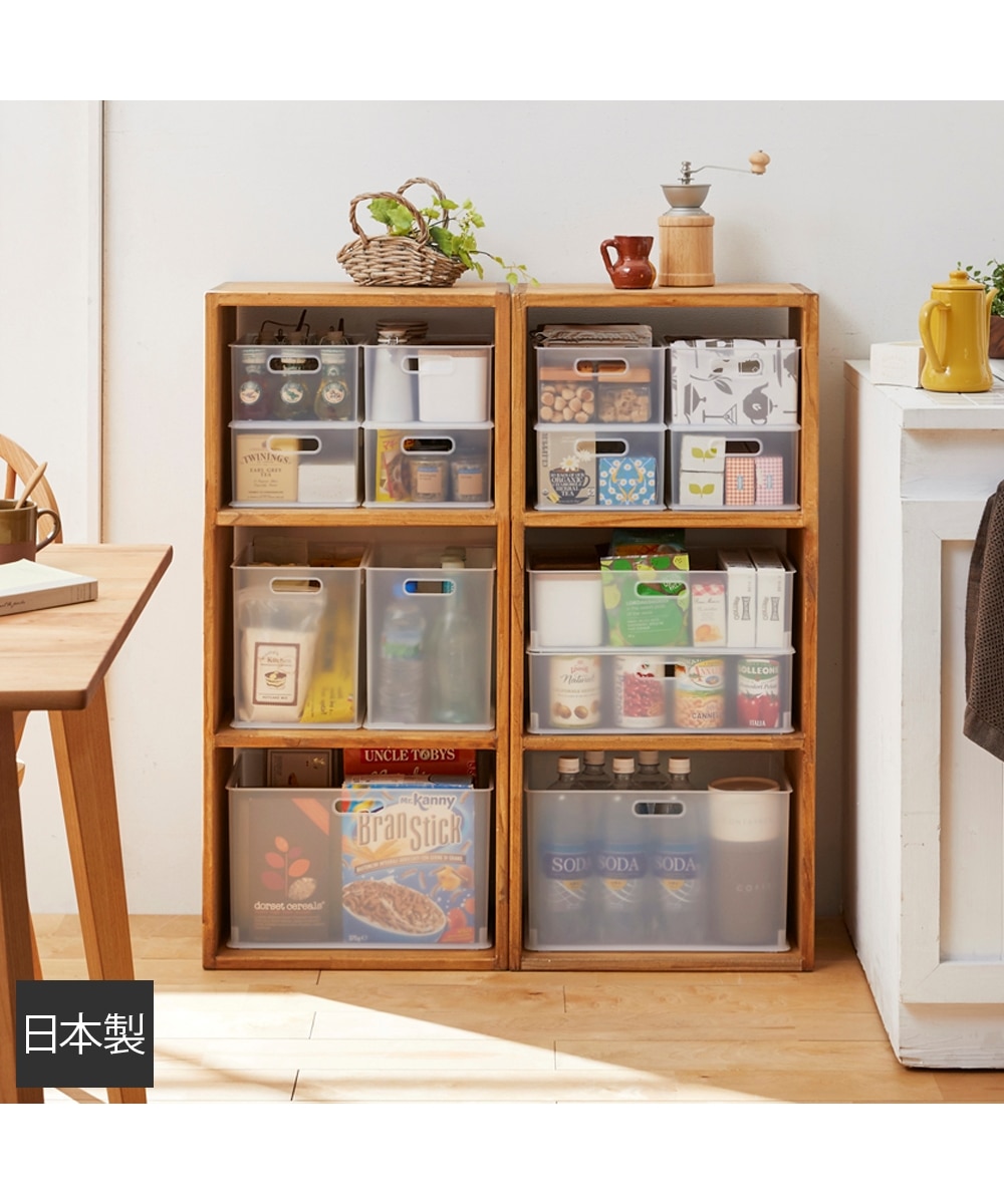 日本製】カラーボックスにもぴったり！スタッキングケースセット