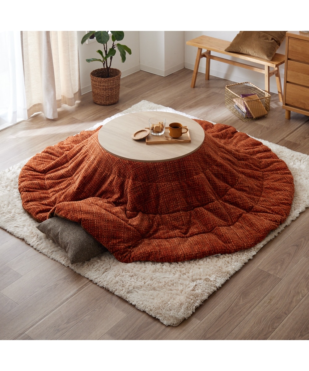 こたつ 丸 本体 105 こたつ*丸型*105サイズ*ブラウン*たの