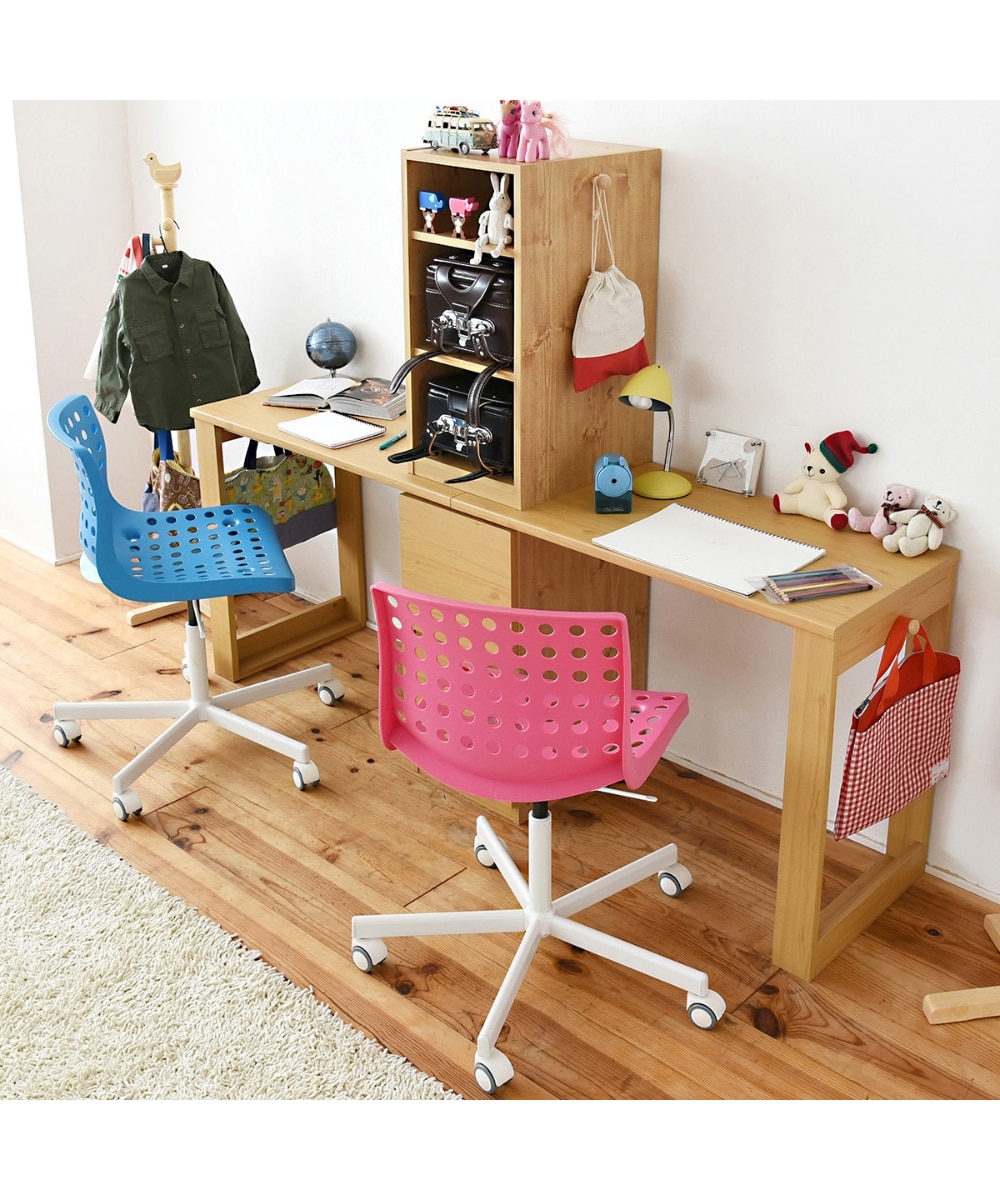 コンパクトツインデスクセット（ラック＆チェストセット) 通販【ニッセン】