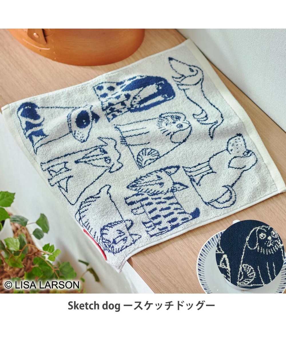 リサ・ラーソン】スケッチアニマル 北欧ハンドタオル（34×36） 通販