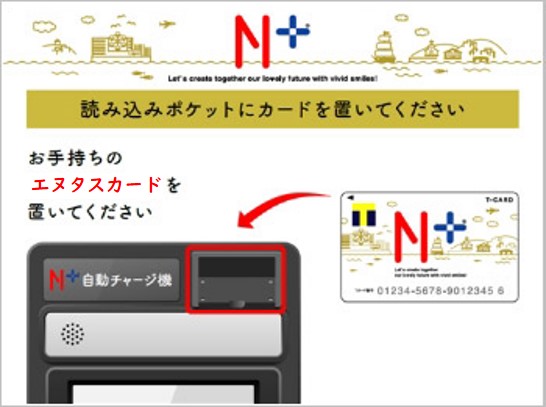 現金チャージ｜エヌタスカードポータルサイト