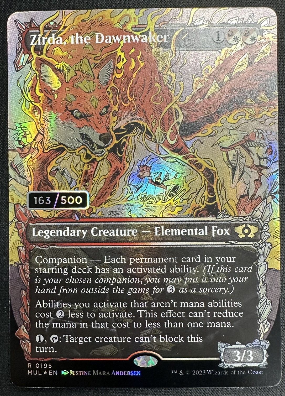 MTG 旧枠 防御の光網 ダブルレインボウ FOIL シリアル 兄弟戦争