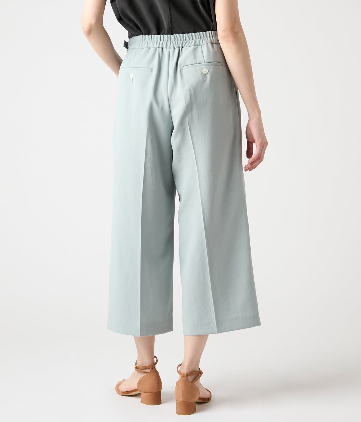 ポリエステルドライツイル サイドアジャスターガウチョパンツ(71315434