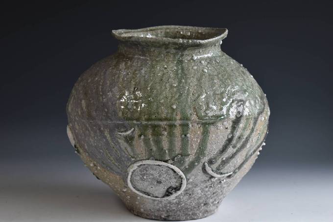 人気作家☆辻村唯【師＆父：辻村史郎】☆自然釉（窯変）ワインカップ