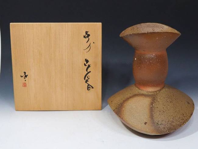 隠崎隆一の大作「備前花器」の販売｜小川処堂 | 骨董品買取 小川処堂