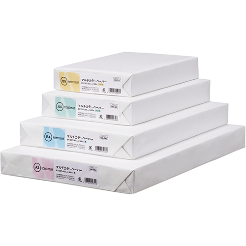 スマートオフィス】カラーペーパーA4 さくら 2500枚 A263J-6 スマート