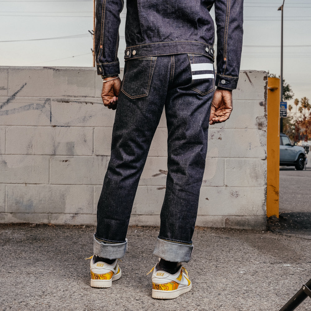 Momotaro 15.7oz Zimbabwe Cotton GTB Slim Straight Jean Indigo FINAL SA